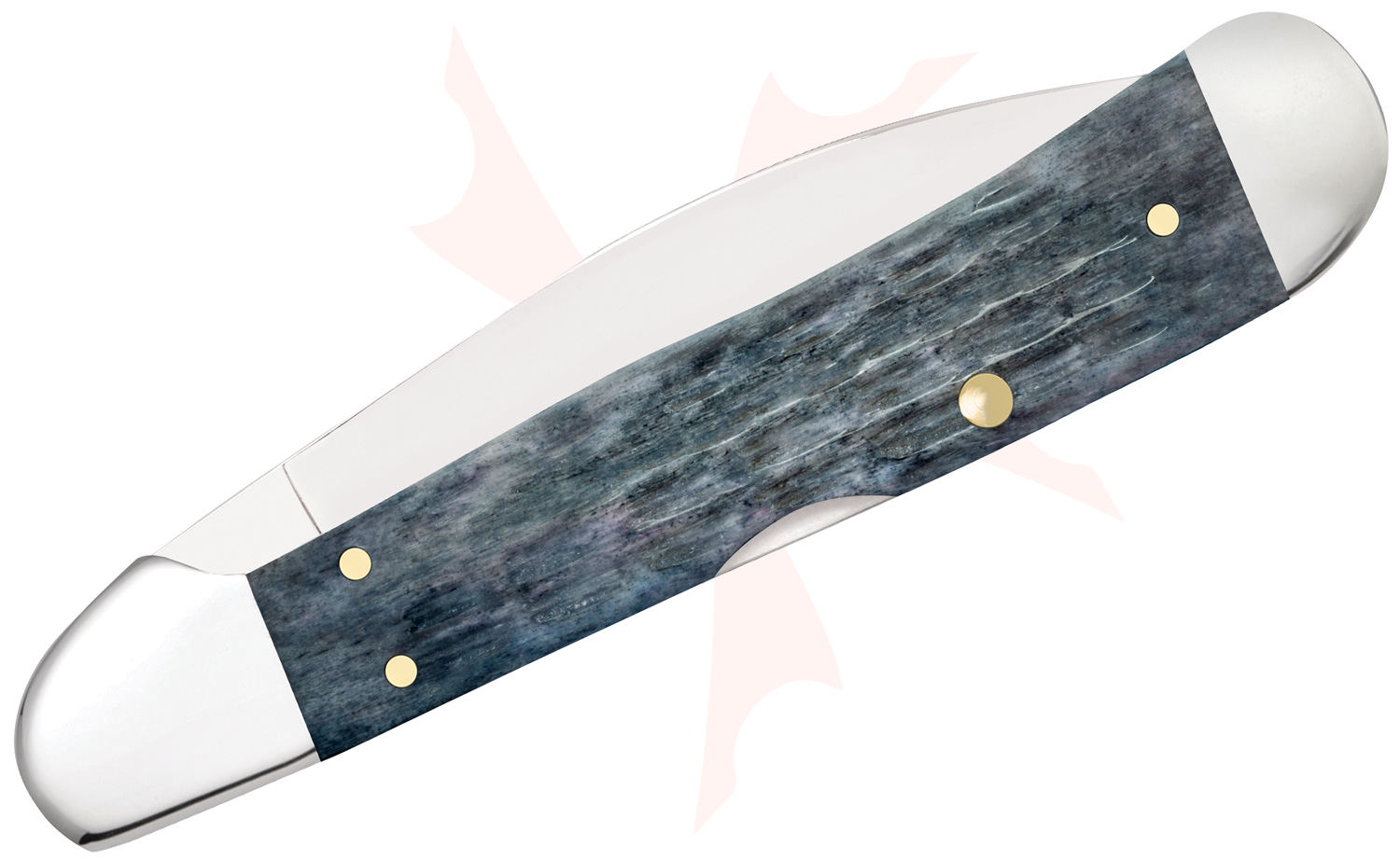 Case Pocket Worn Crandall Jig Gray Bone CopperLock Pocket Knife