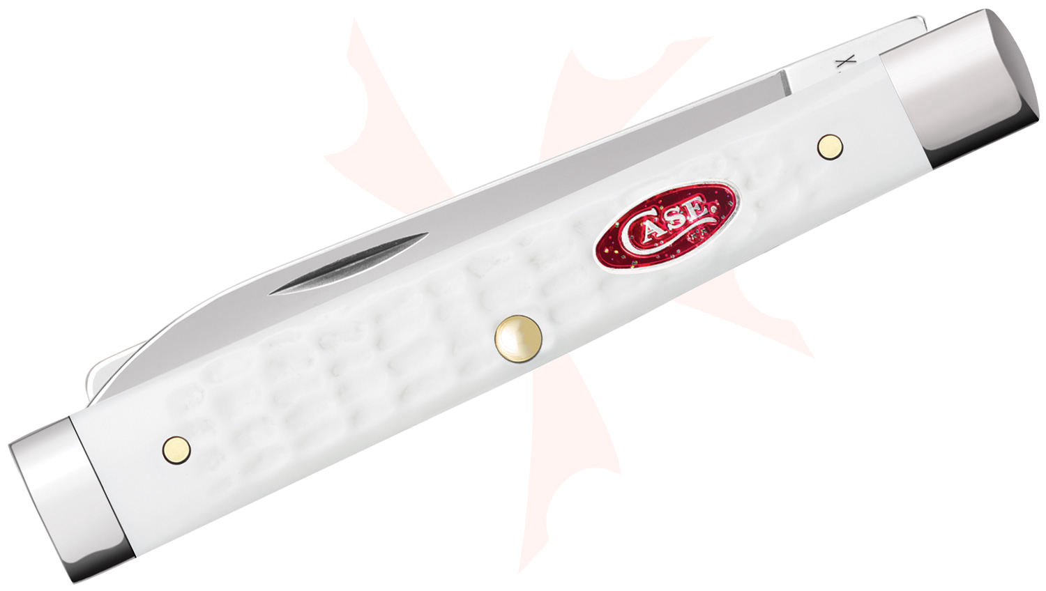 Case SparXX Jigged White Synthetic Baby Doc Pocket Knife 2.88