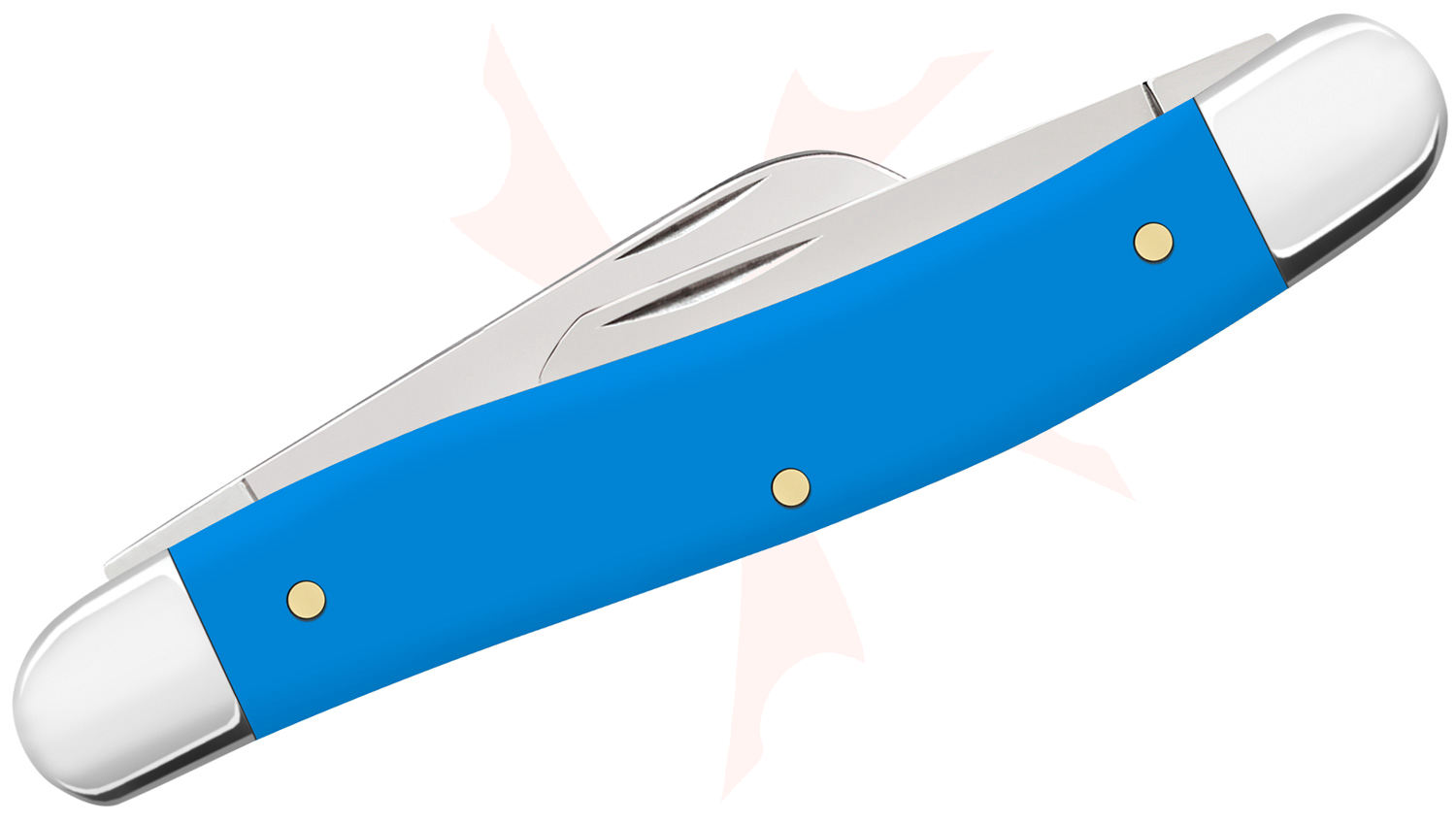 Case Light Blue Synthetic Medium Stockman Pocket Knife 3.63
