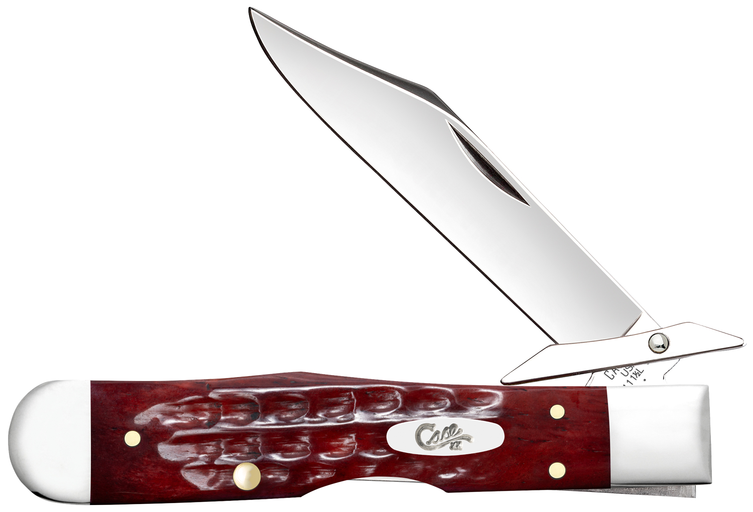 Case Pocket Worn Old Red Bone Cheetah Cub 3.5