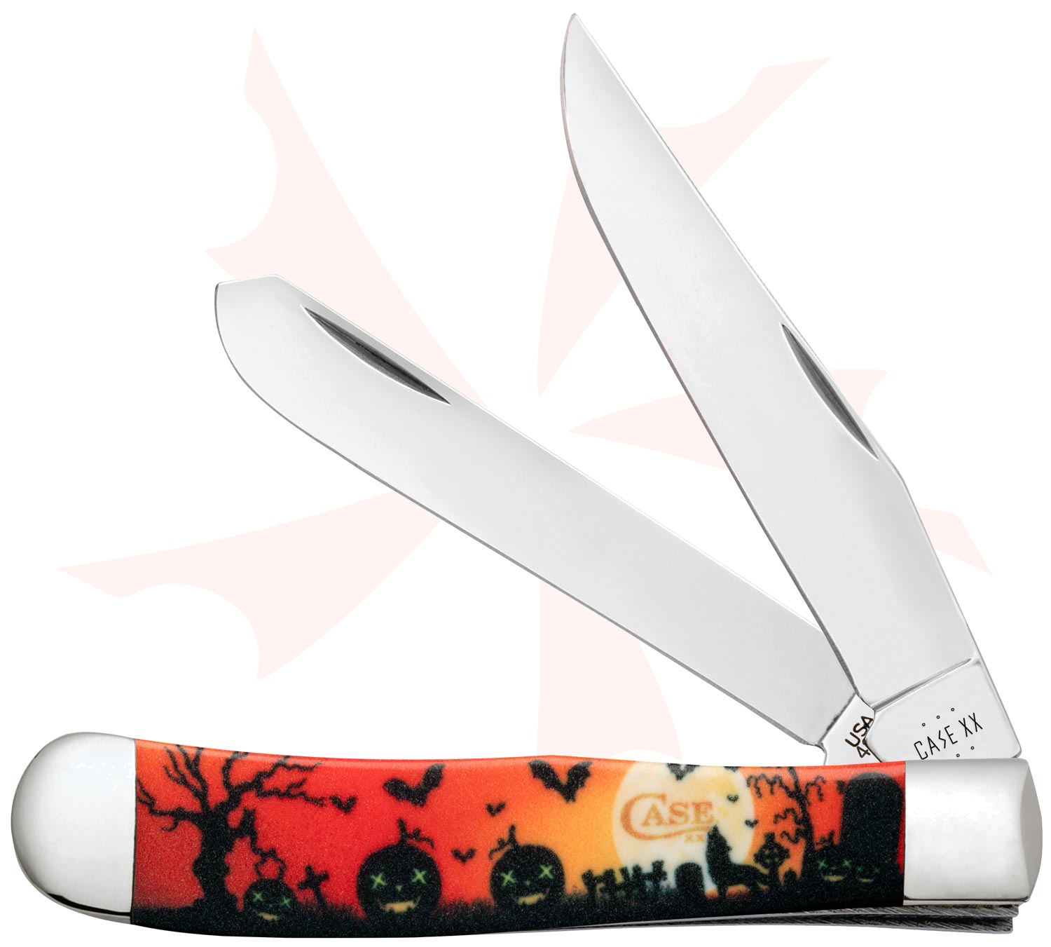 Case Halloween Color Infusion Synthetic Trapper Pocket Knife 4.13