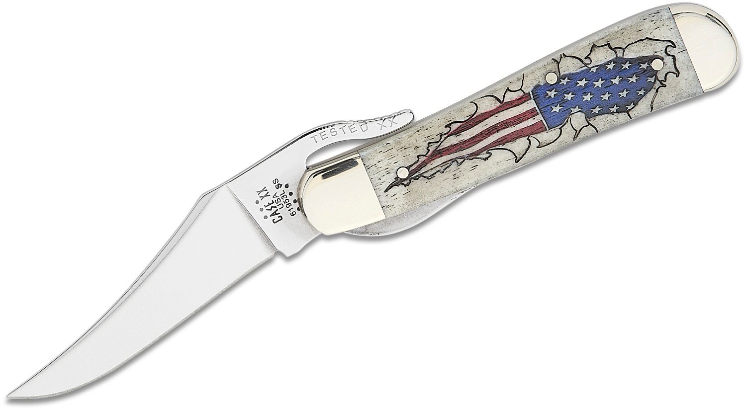 Fractal Burned American Flag Knife Holder 