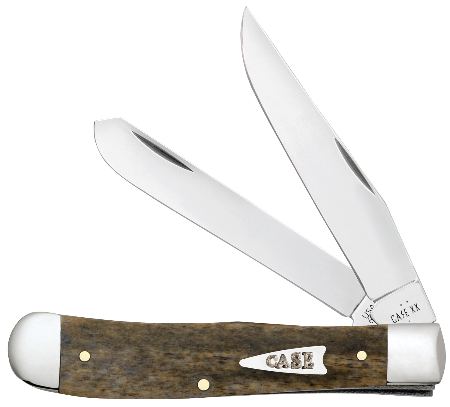 Case 2026 SHOT Show Smooth Olive Green Bone Trapper Pocket Knife