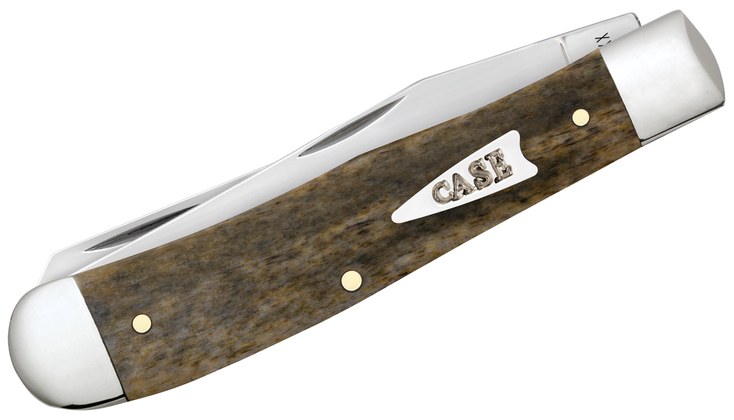Case 2026 SHOT Show Smooth Olive Green Bone Trapper Pocket Knife