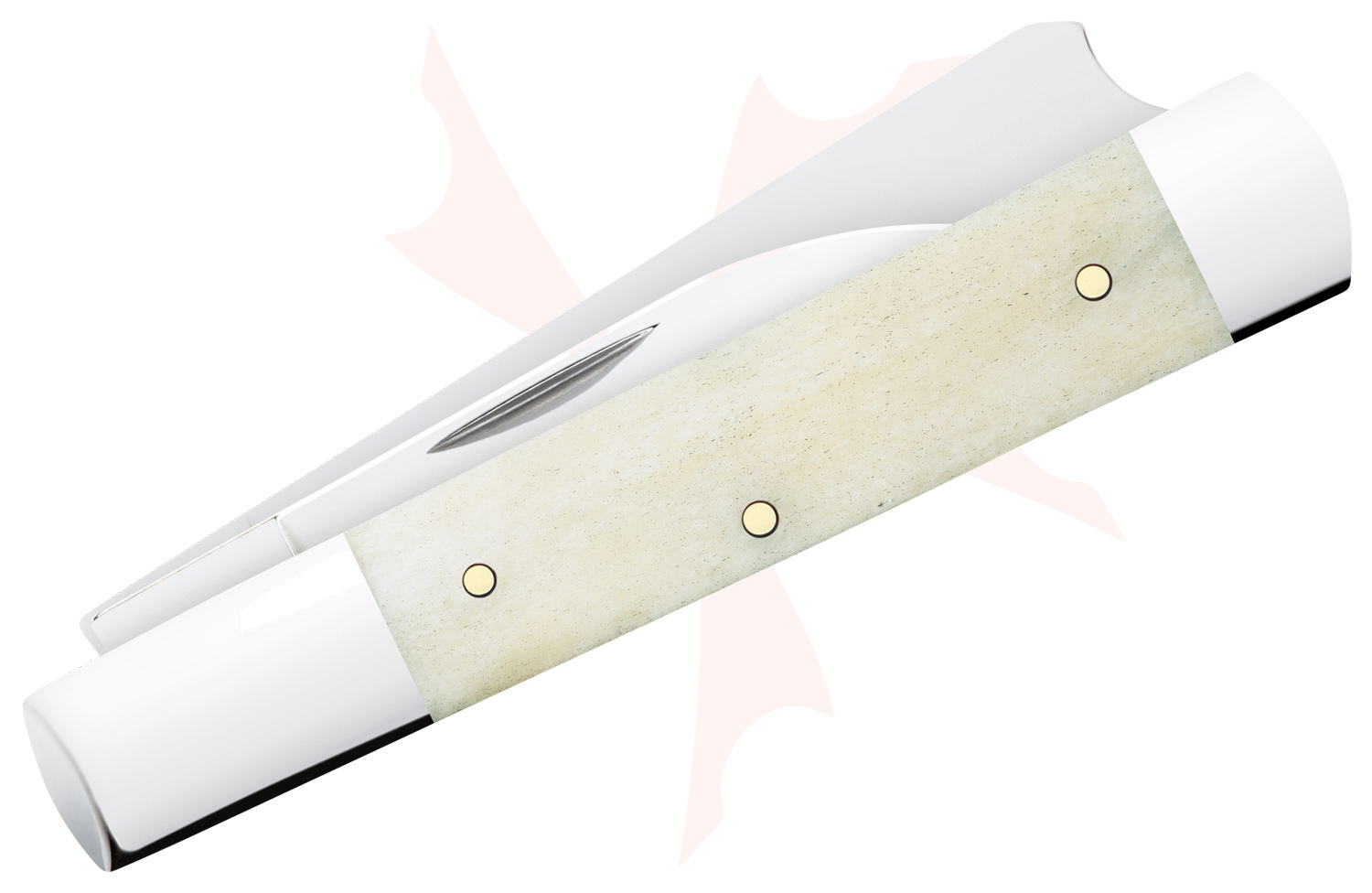 Case Smooth Natural Bone Razor Pocket Knife 3.88