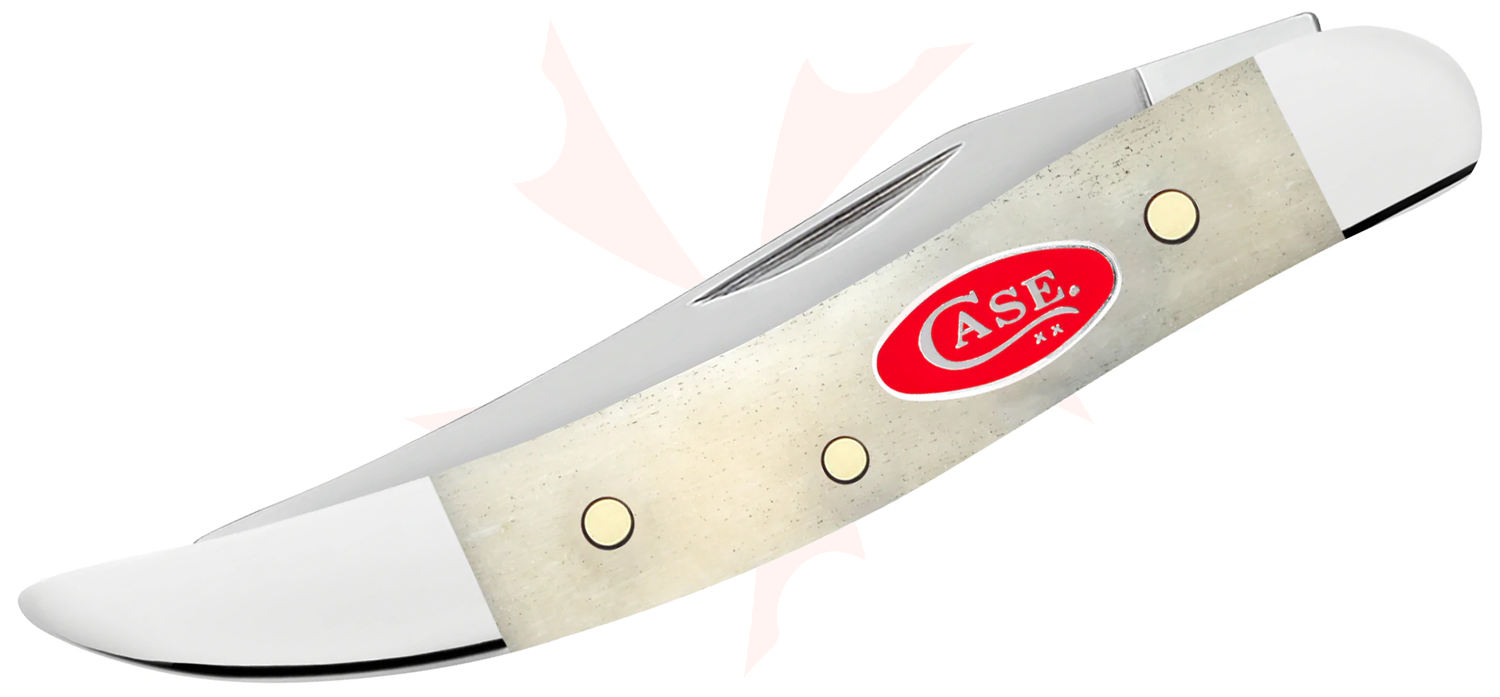 Case Smooth Natural Bone Small Texas Toothpick Pocket Knife 3