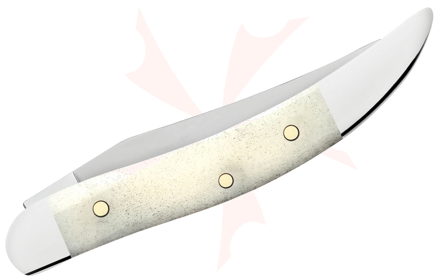 Case Smooth Natural Bone Small Texas Toothpick Pocket Knife 3