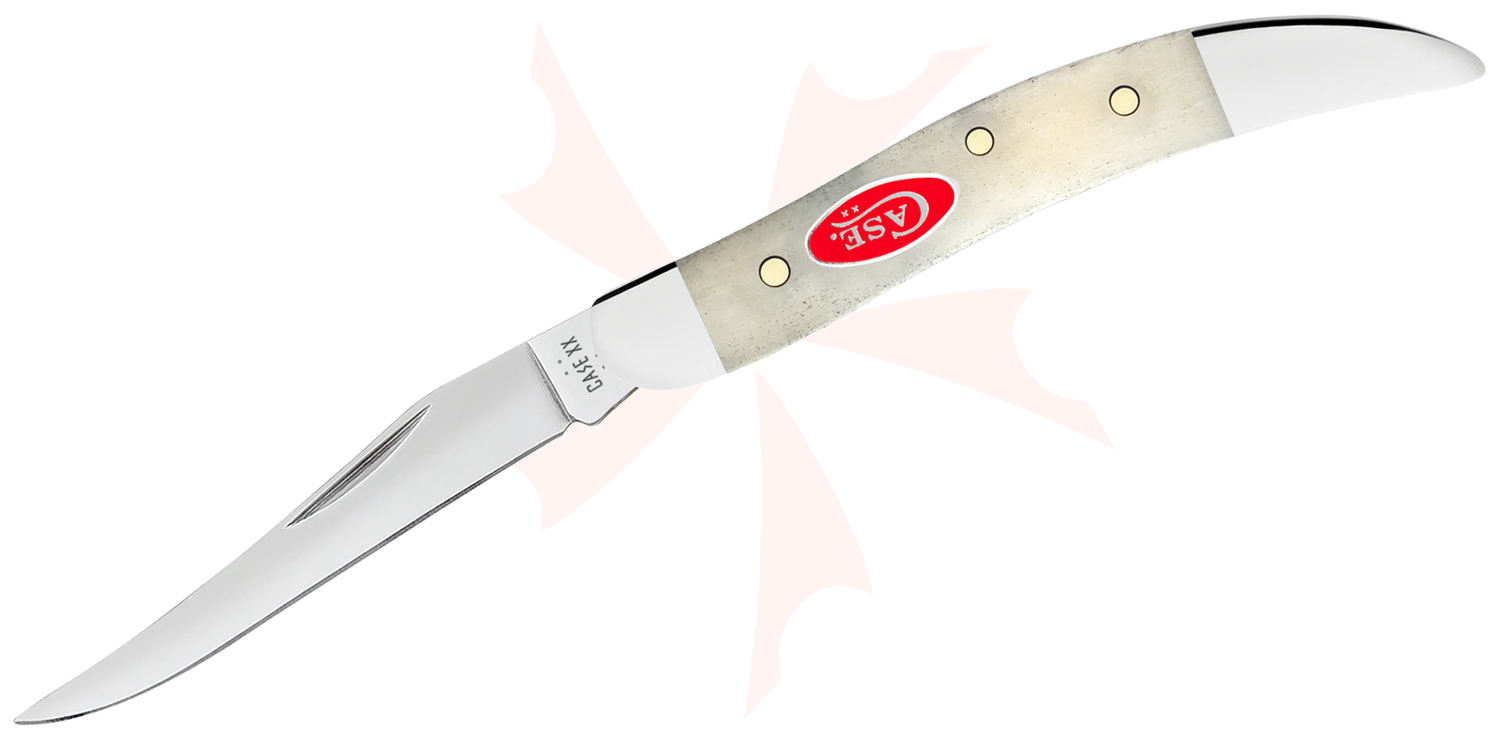 Case Smooth Natural Bone Small Texas Toothpick Pocket Knife 3