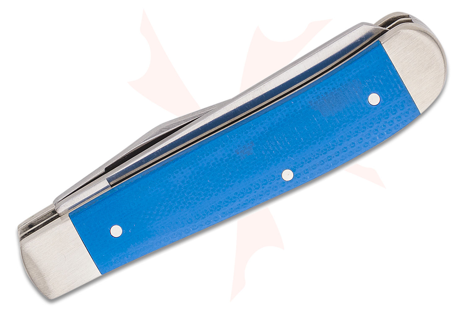小物 ss.10 Case Smooth Blue G10 Mini Trapper Pocket Knife 3.5