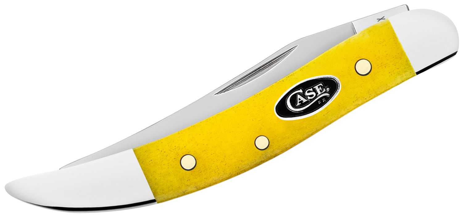 Case Smooth Yellow Bone Small Texas Toothpick Pocket Knife 3