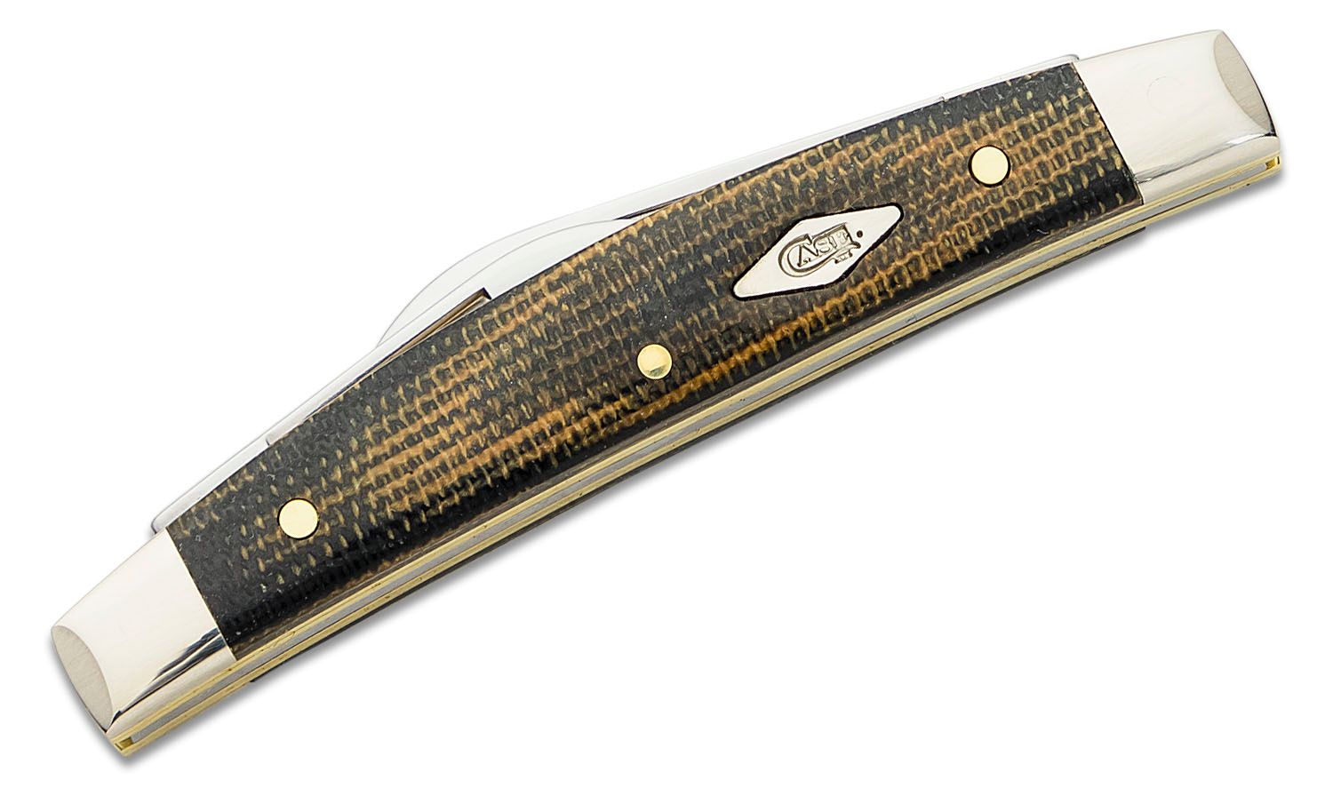 Case Smooth Green and Black Micarta 2-Blade Small Congress Pocket Knife ...