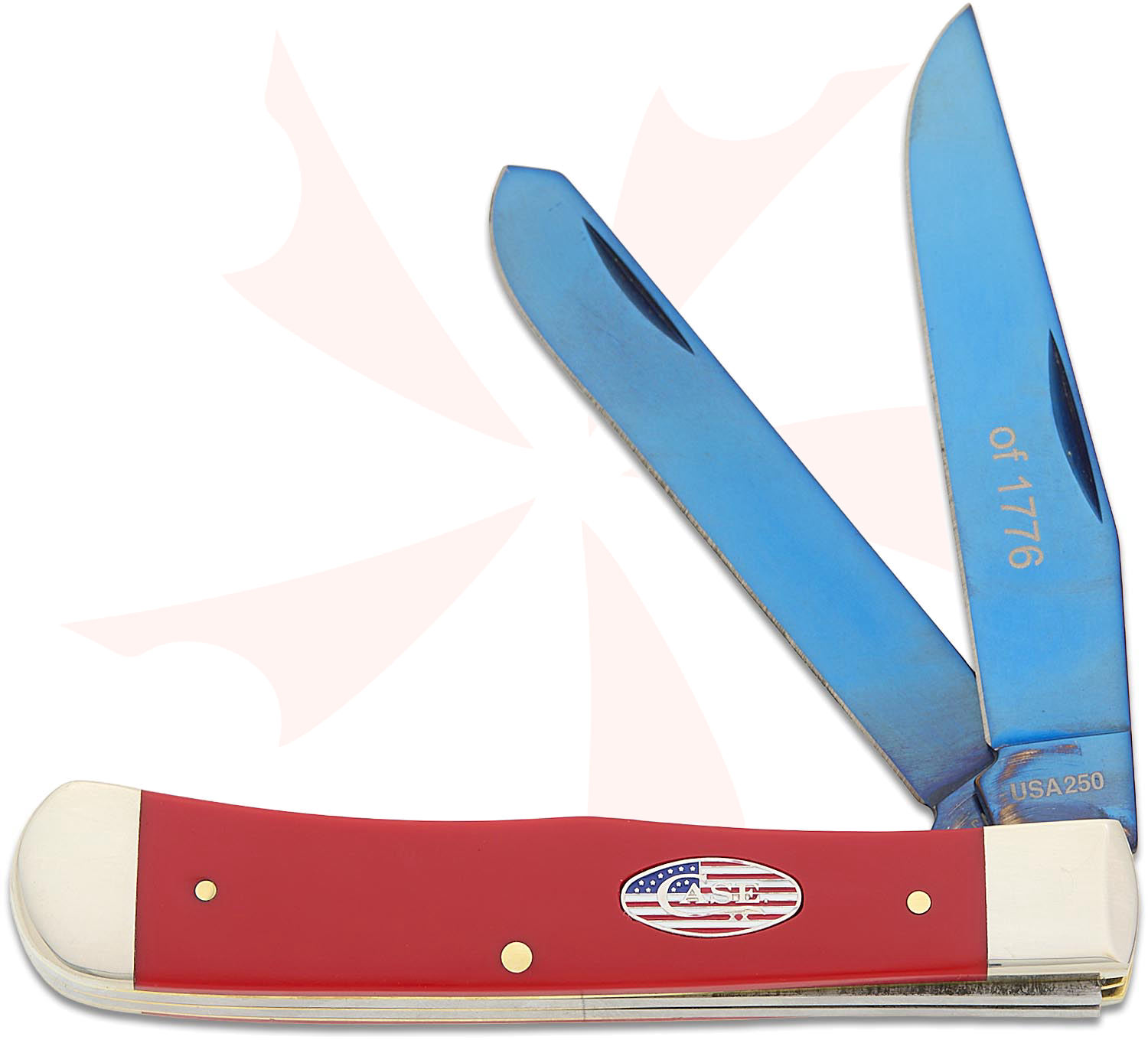 Case Limited Edition USA 250 Smooth Red Synthetic Trapper 4.13