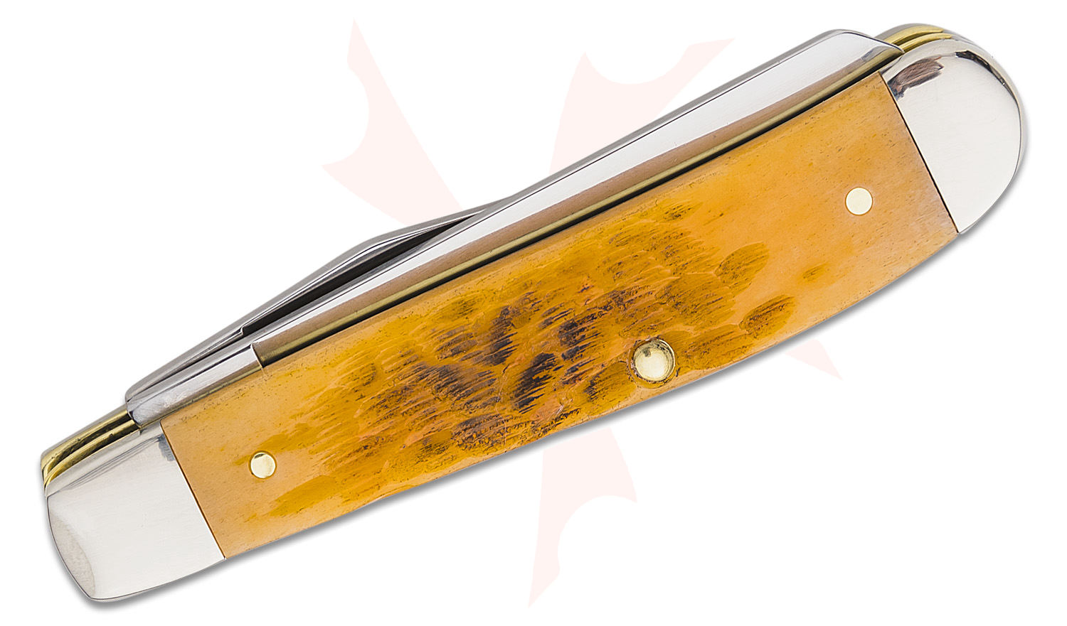 Case Peach Seed Jig Persimmon Orange Bone Mini Trapper 3.5