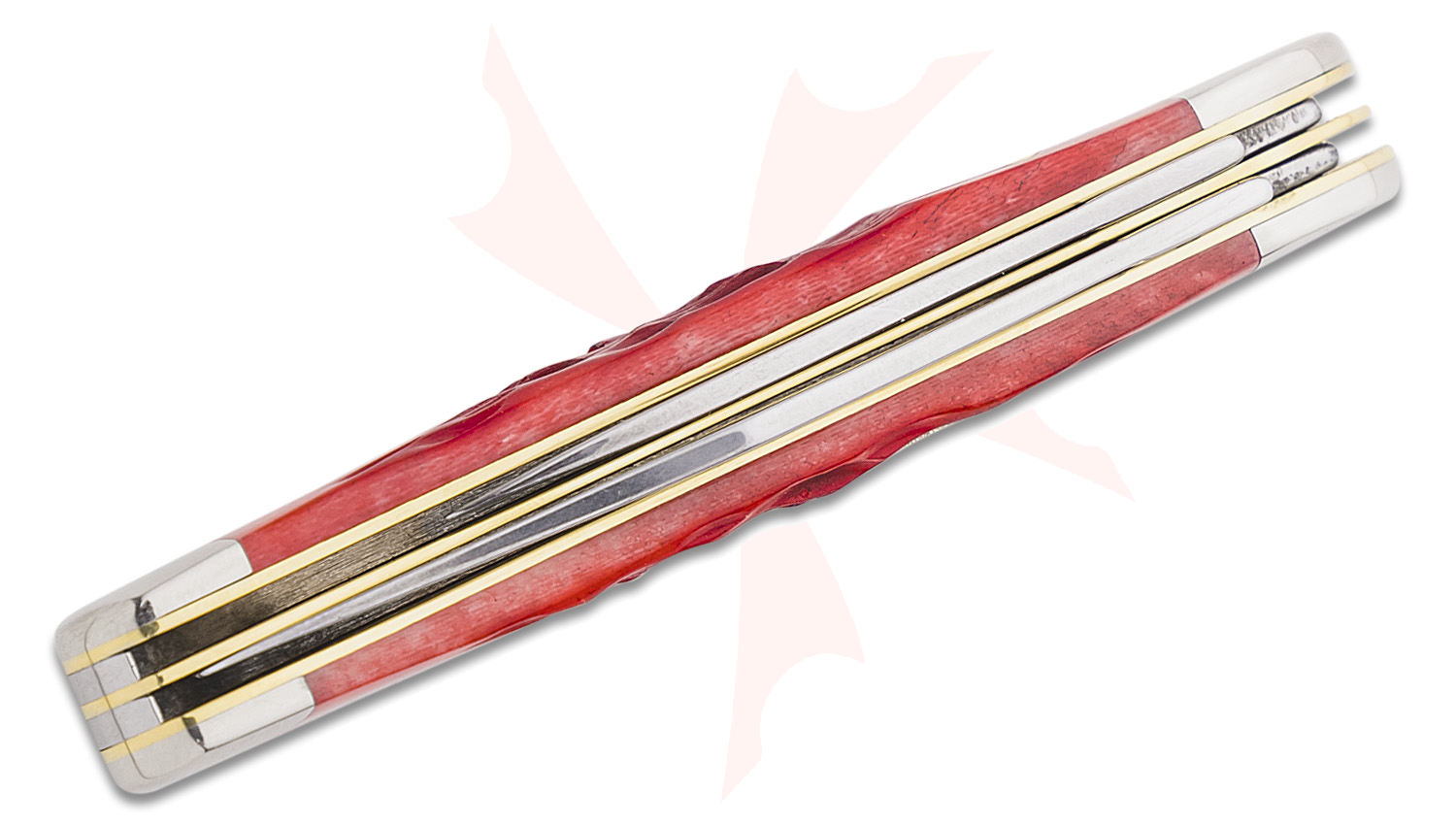 Case Peach Seed Jig Dark Red Bone Peanut 2.88