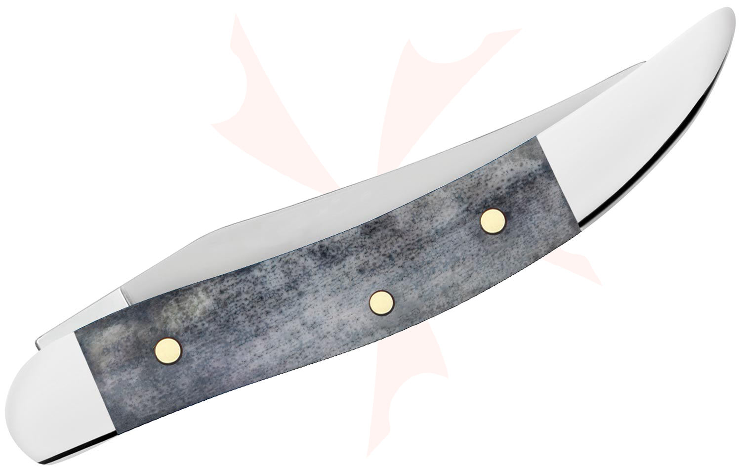 Case Smooth Gray Bone Small Texas Toothpick Pocket Knife 3