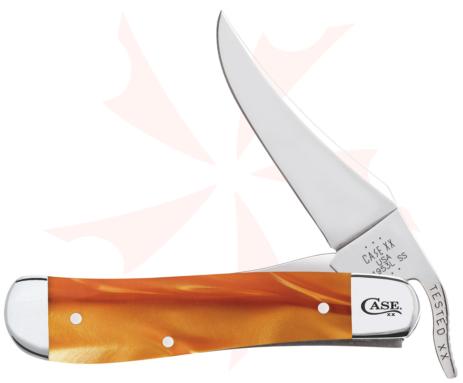 Case Smooth Copper Kirinite RussLock Pocket Knife 4.13