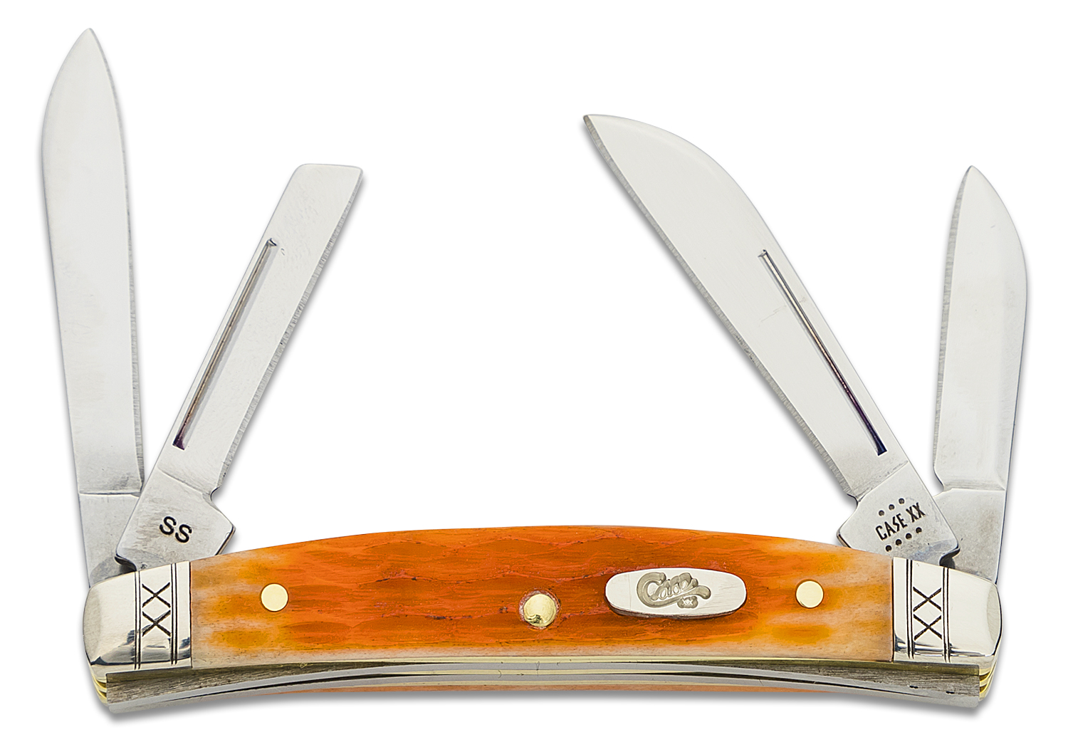 Case Crandall Jig Cayenne Bone 4-Blade Congress 3.13