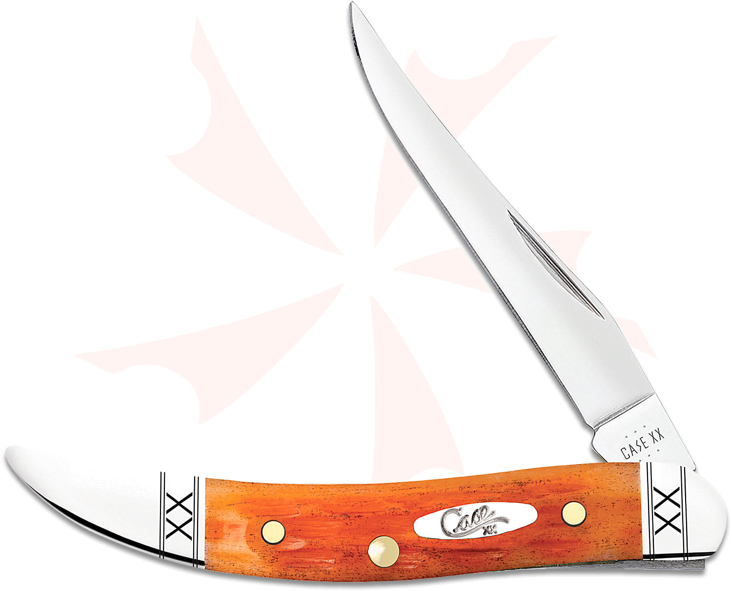 Case Crandall Jig Cayenne Bone Small Texas Toothpick 3