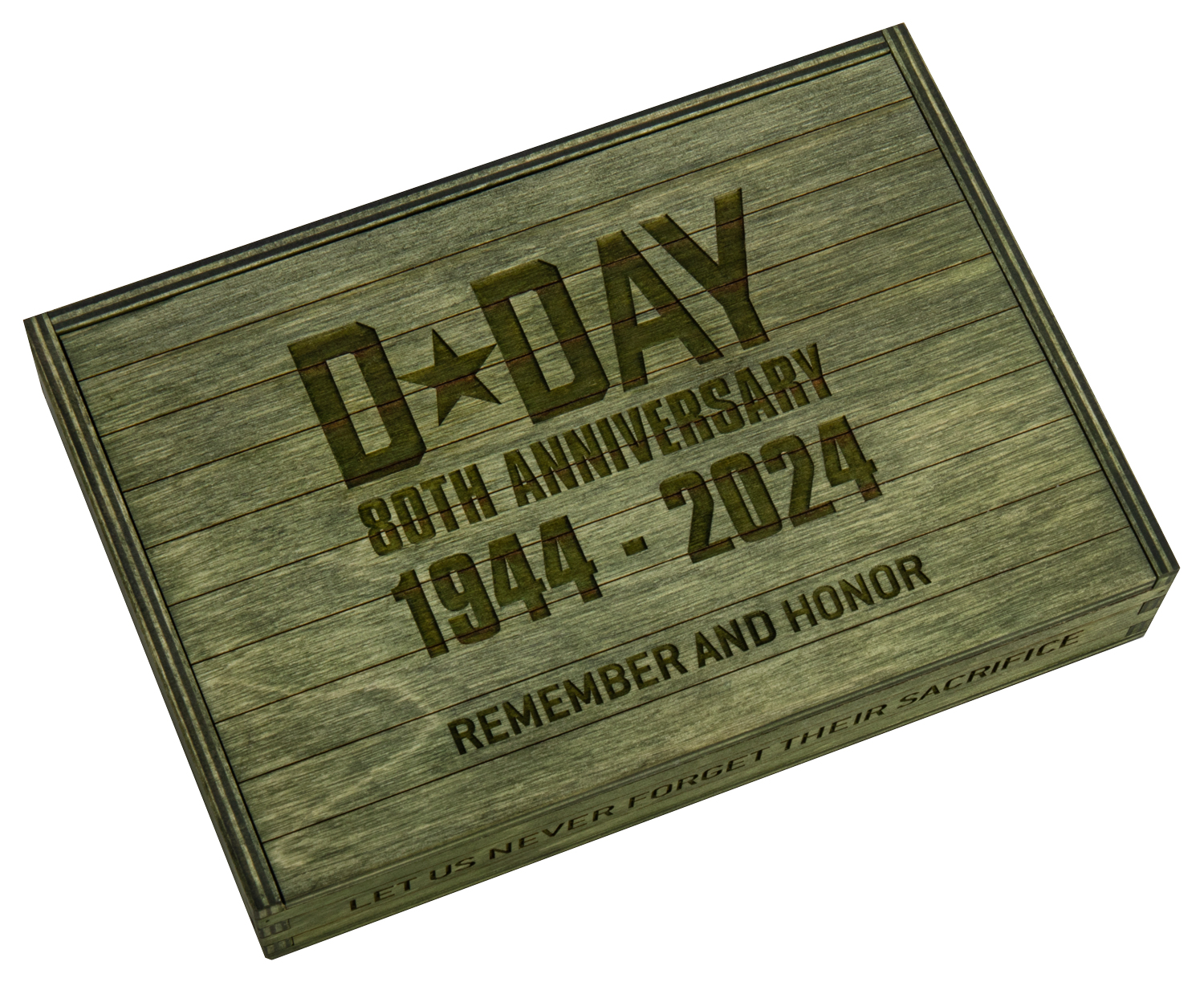 Case War Series D-Day 80th Anniversary Antique Bone Trapper 4.13