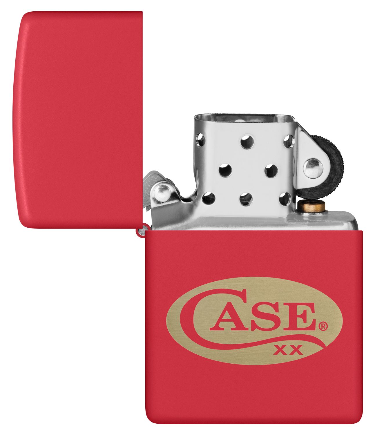 Case Zippo Red Matte Light, Case XX Logo