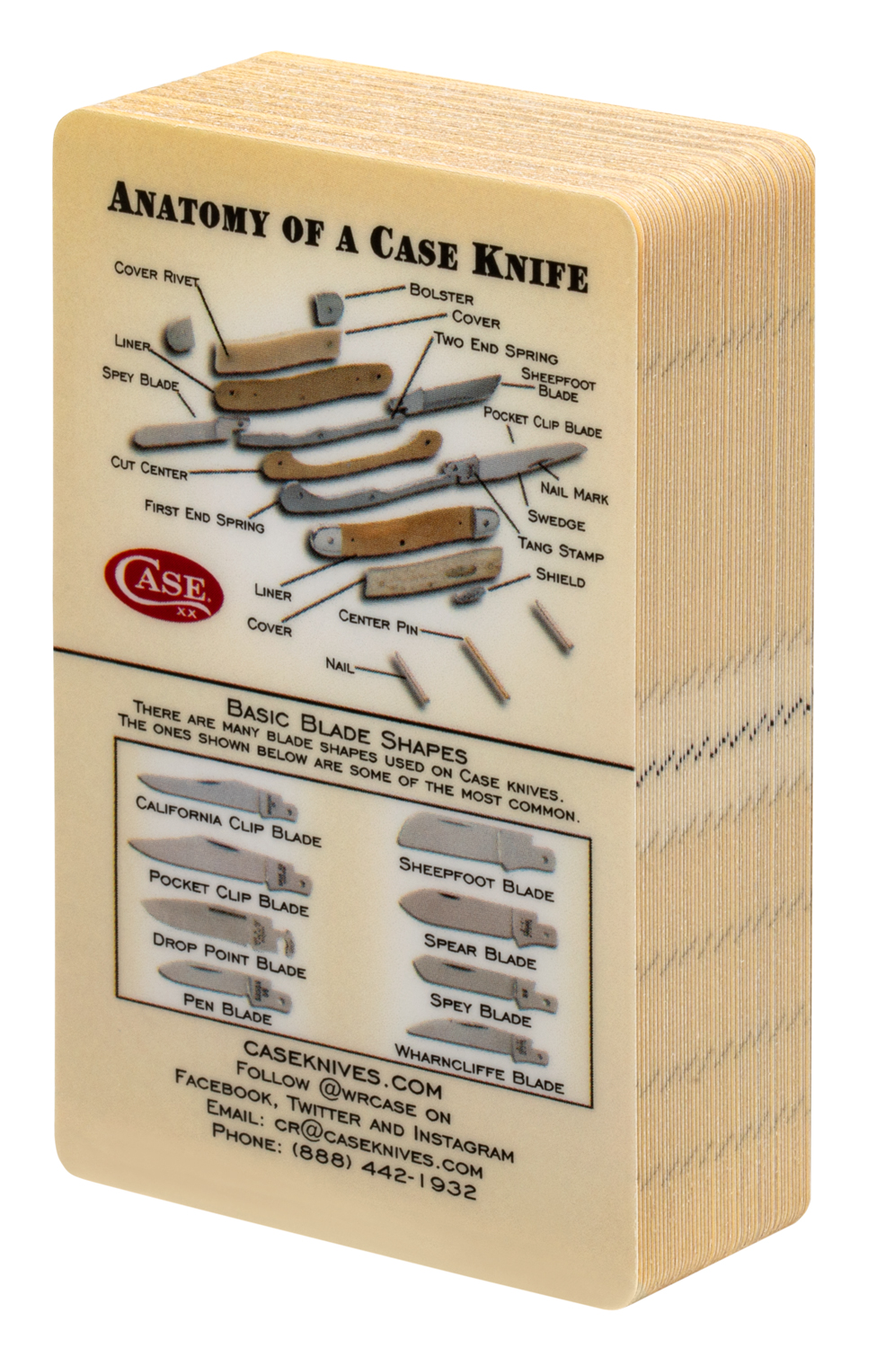 Case Collector's Pocket Guide "Anatomy of a Case Knife", Pack of 50