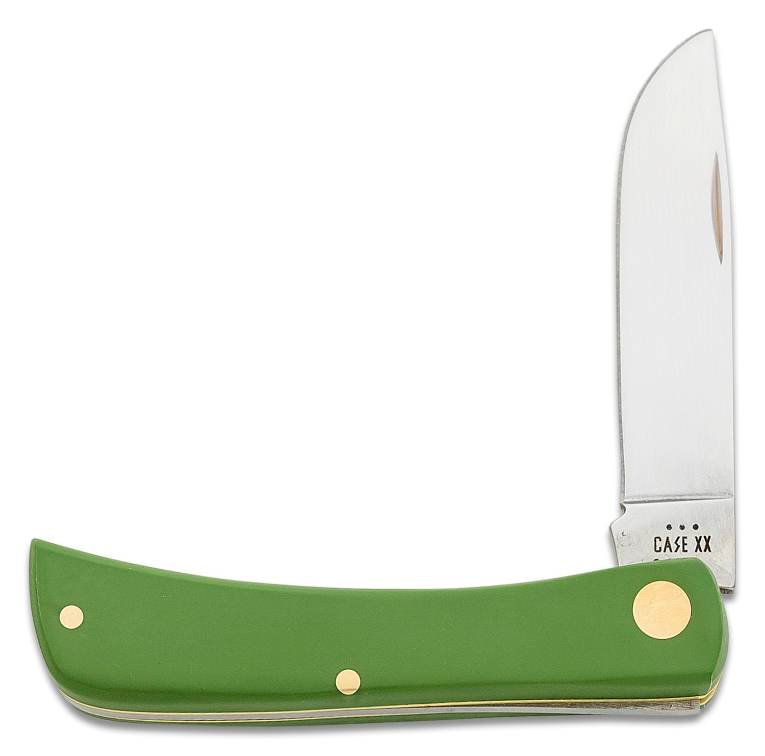 Case Smooth Green Synthetic Sod Buster Jr Pocket Knife 3.63