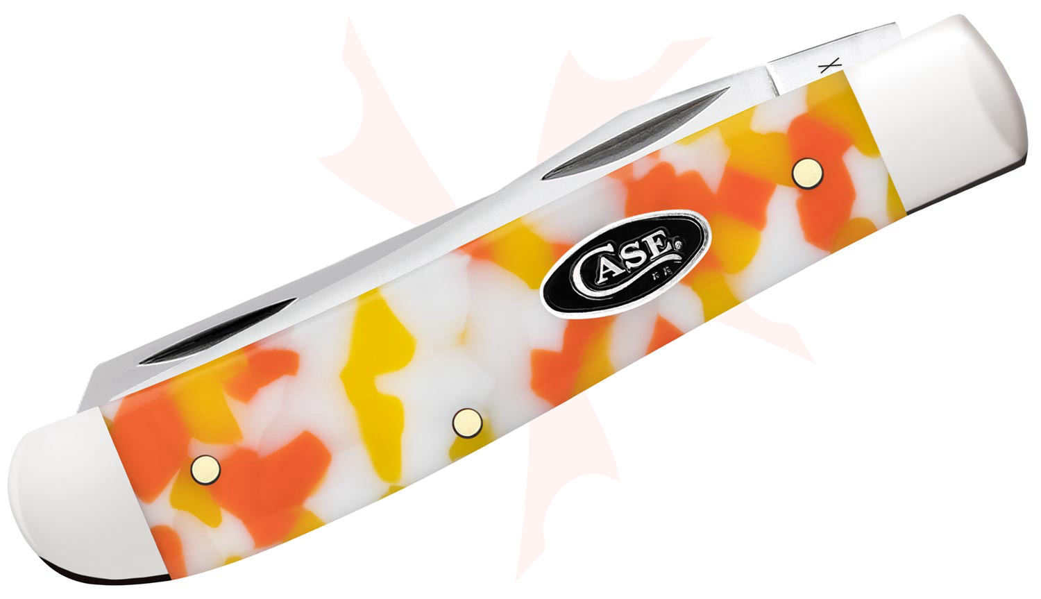 Case Smooth Candy Corn Kirinite Mini Trapper Pocket Knife 3.5