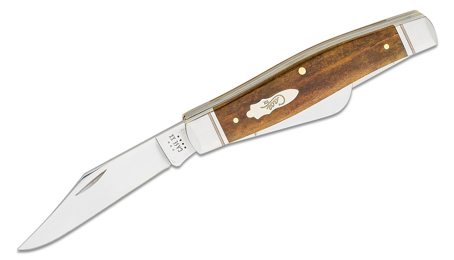 Case Smooth Antique Bone Large Stockman Pocket Knife 4.25 Closed (6375 SS)  - KnifeCenter - 58204