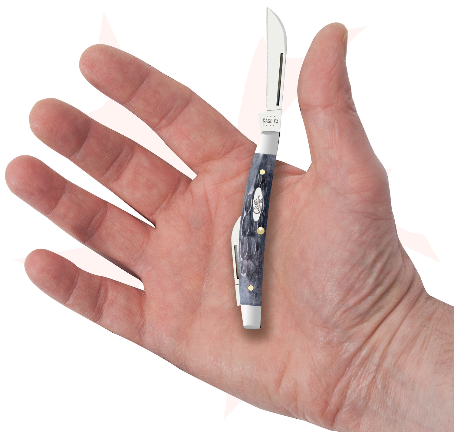 Case Pocket Worn Crandall Jig Gray Bone 2-Blade Small Congress 3.13 ...