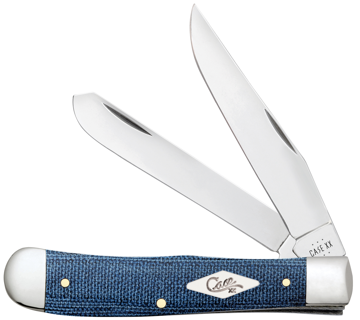 Case Smooth Blue Denim Canvas Laminate Trapper 4.13