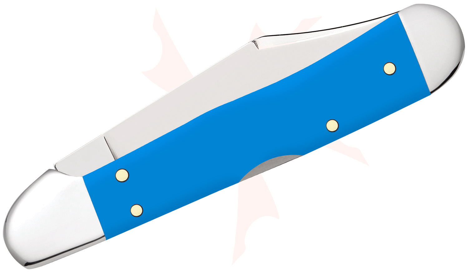 Case Light Blue Synthetic Mini CopperLock Pocket Knife 3.63