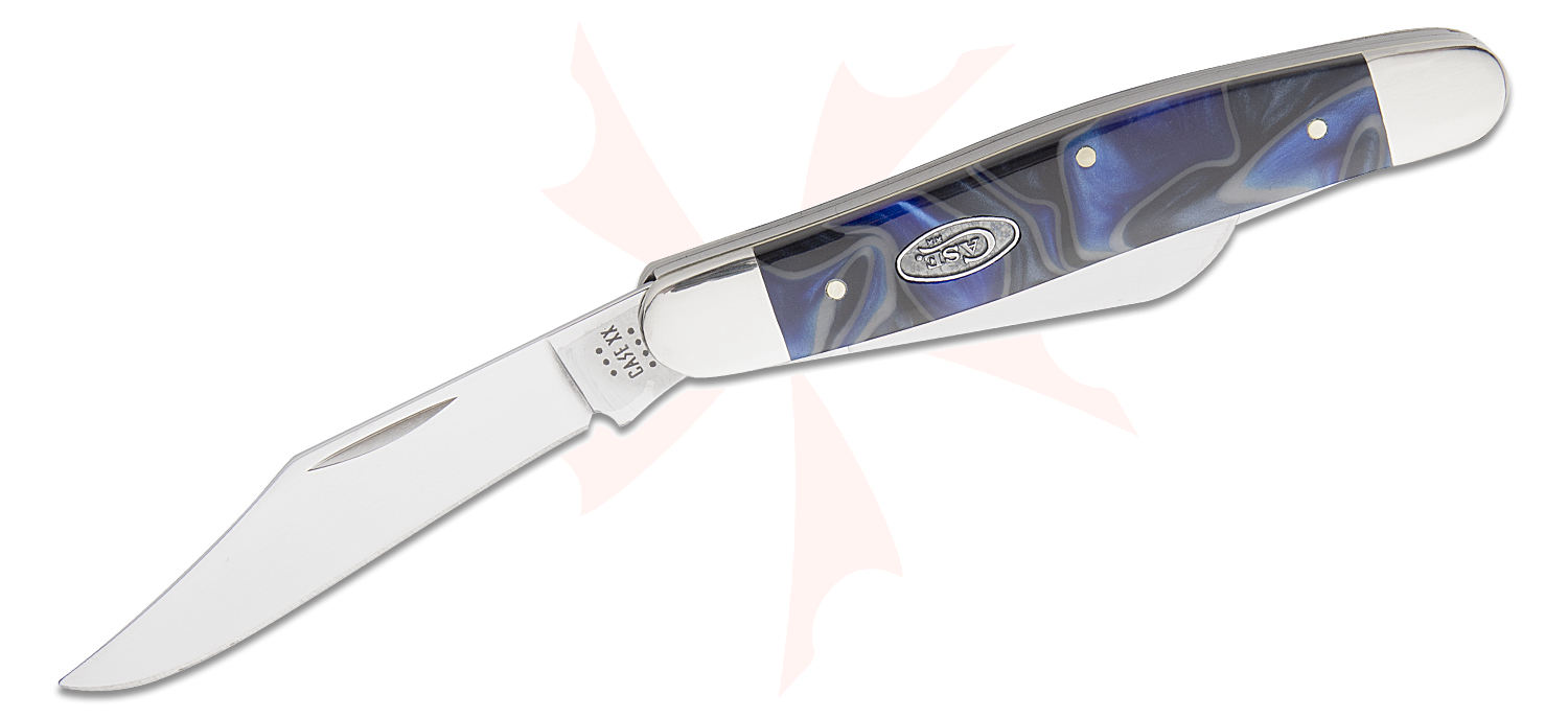 Case Smooth Ocean Blue Kirinite Stockman Pocket Knife 3.88