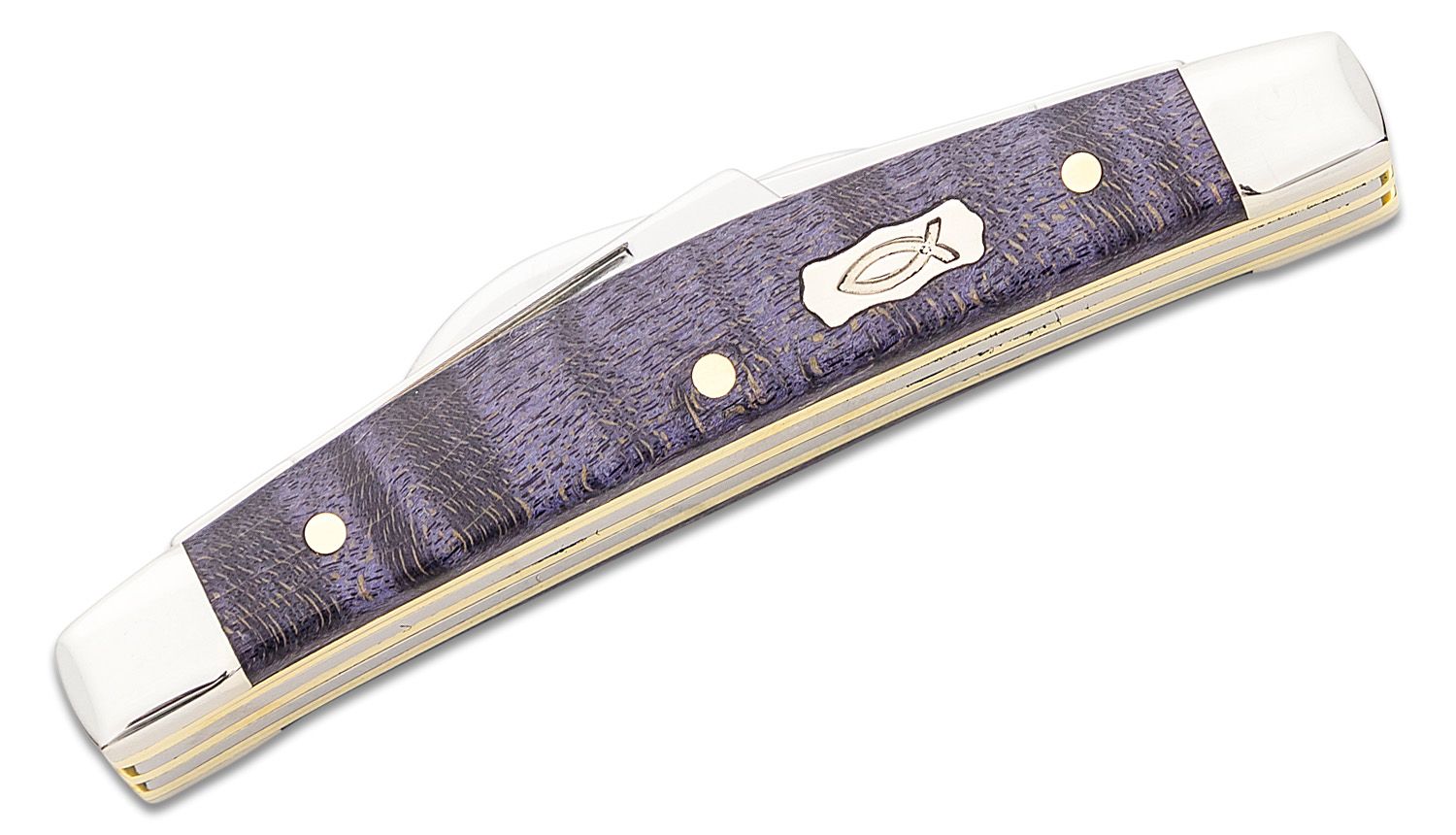Case®  Smooth Purple Curly Maple Wood Small Congress –