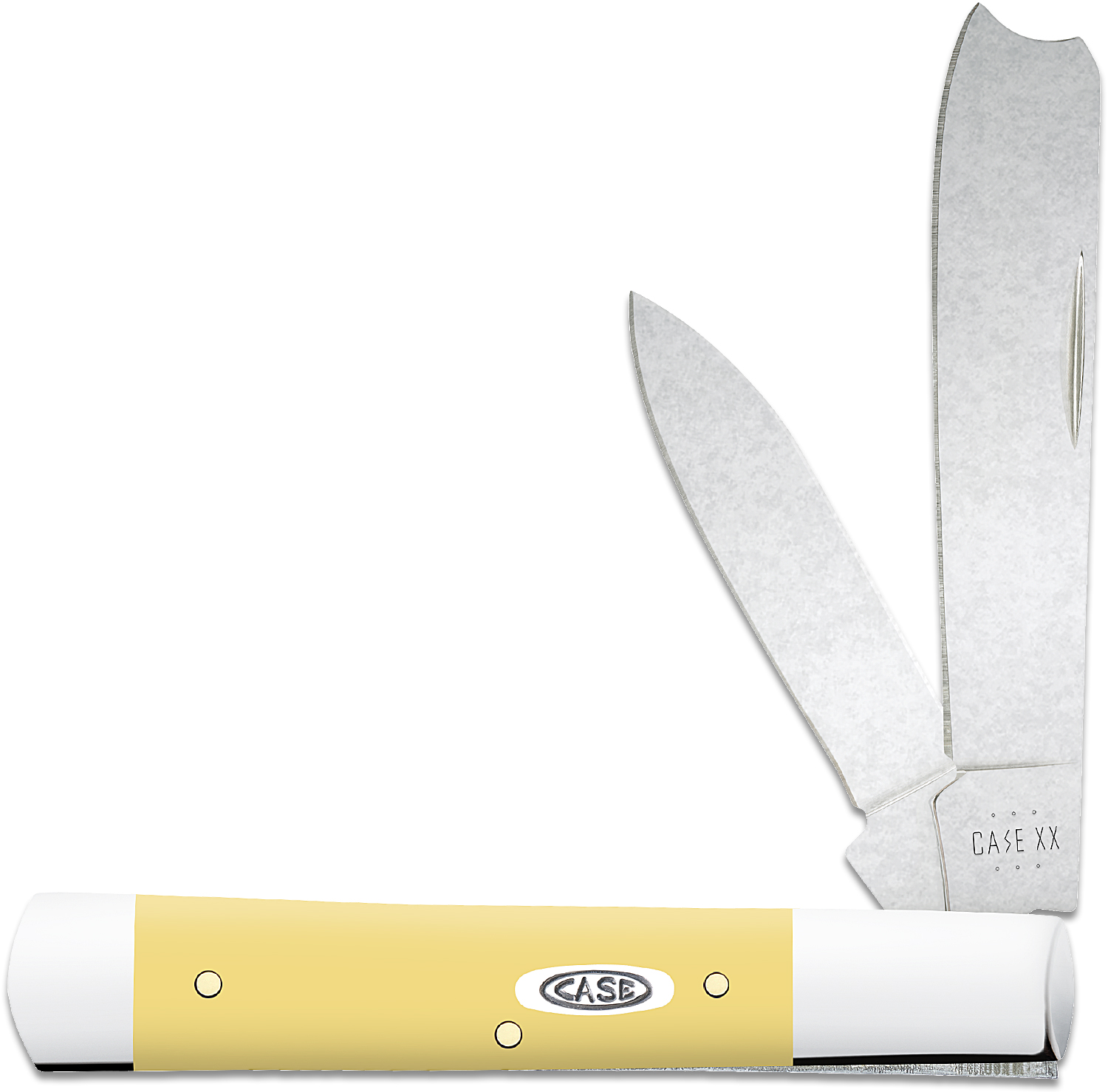 Case Yellow Synthetic Razor Pocket Knife 3.88