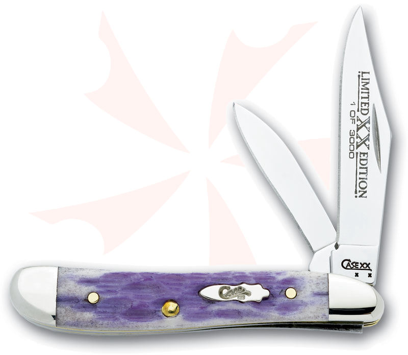 Case Limited Edition Series XXII Perwinkle Bone Peanut 2-7/8
