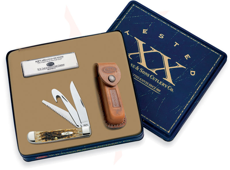 Case Hunter Trapper with Gut Hook Gift Set 4-1/8