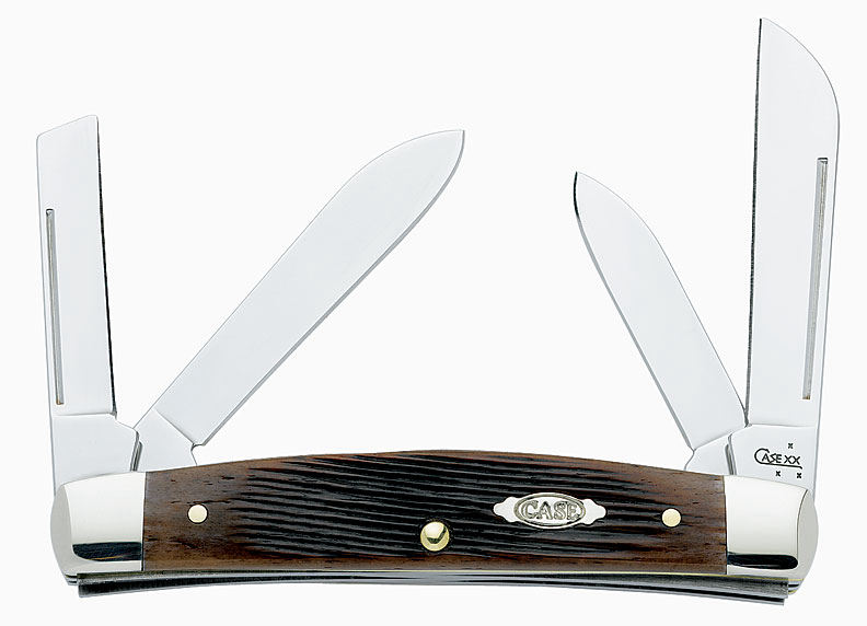 Case Medium Congress with Brown Bone Barnboard Handle ( 64052