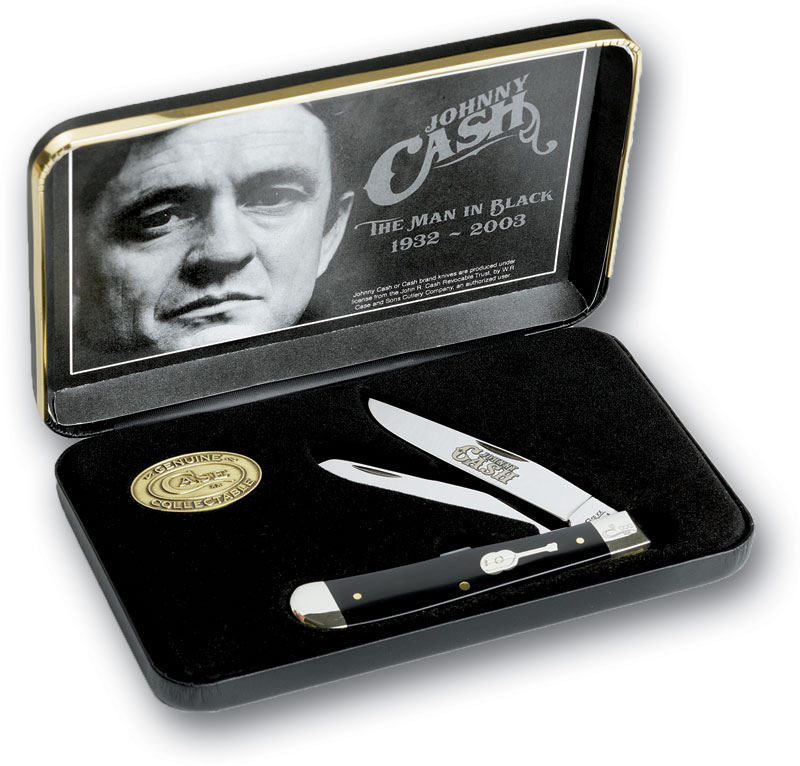 Case Johnny Cash Commemorative Trapper 41/8" (2254 SS) Gift Box