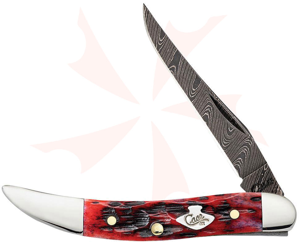 Case Crimson Bone Peach Seed Jig Small Texas Toothpick Pocket