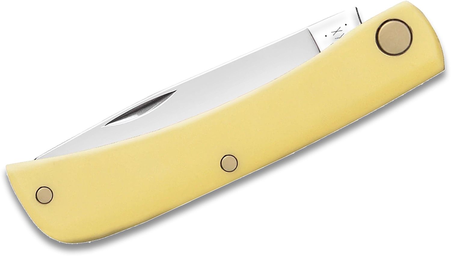 Case Sodbuster Jr. Pocket Knife 3.625 Closed, Yellow Synthetic