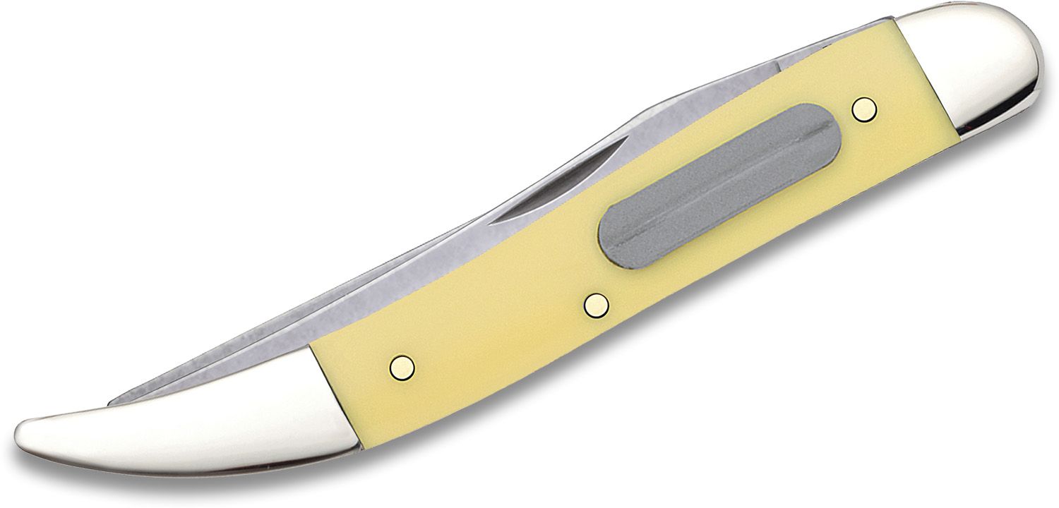 Case XX Fishing Knife Clip, Fish Scaler Blade Smooth Yellow