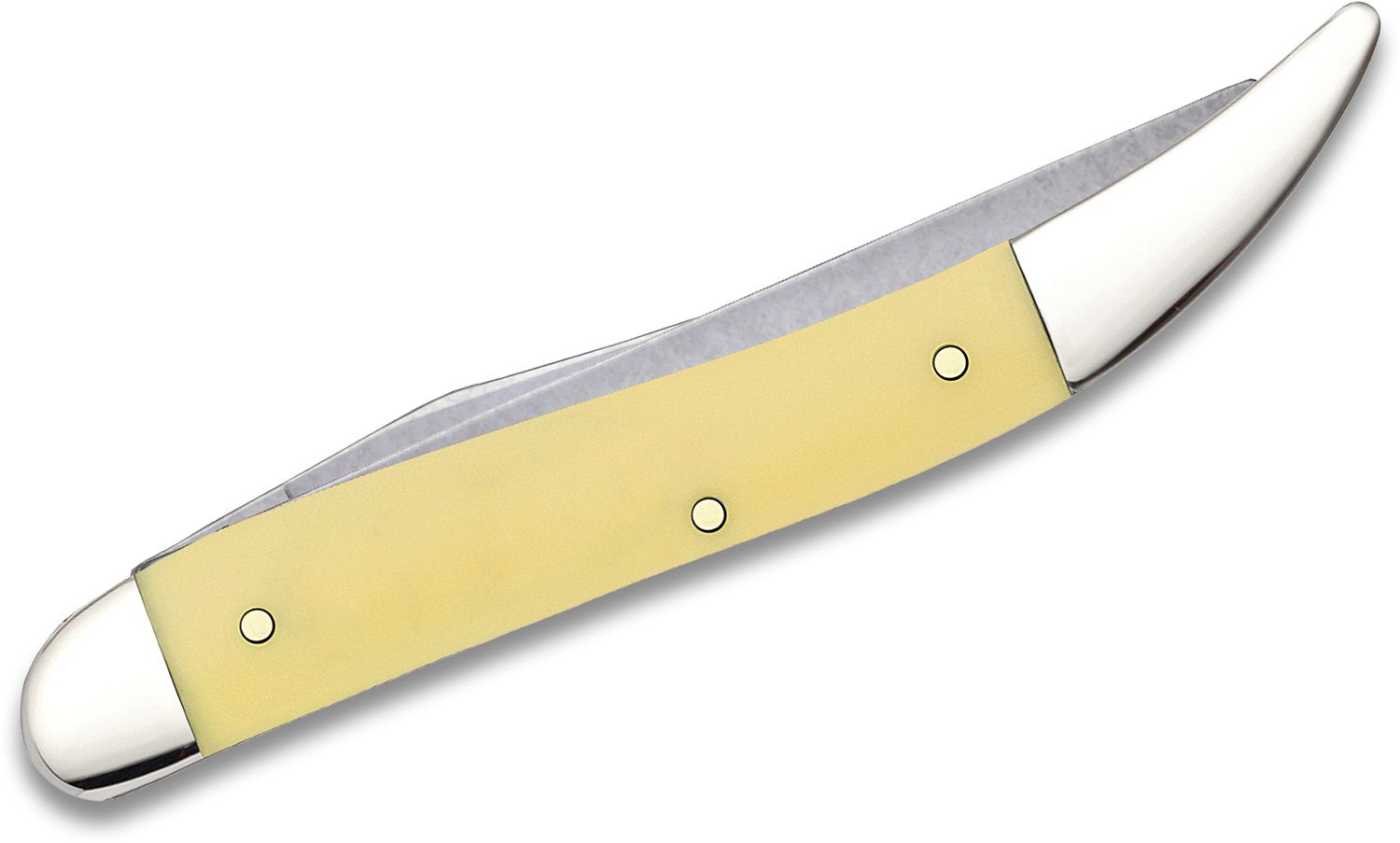 W. R. Case & Sons Cutlery Co Smooth Yellow Synthetic Fishing Pocket Knife  FI00120 - The Home Depot