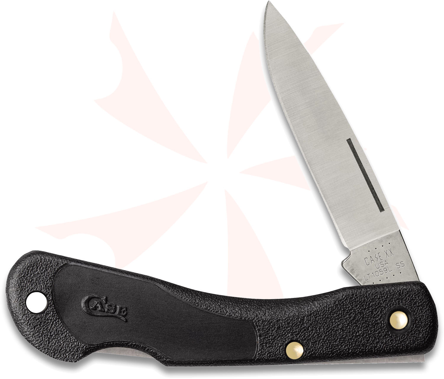 Case 253 Mini Blackhorn Lockback Folding Knife 3.125