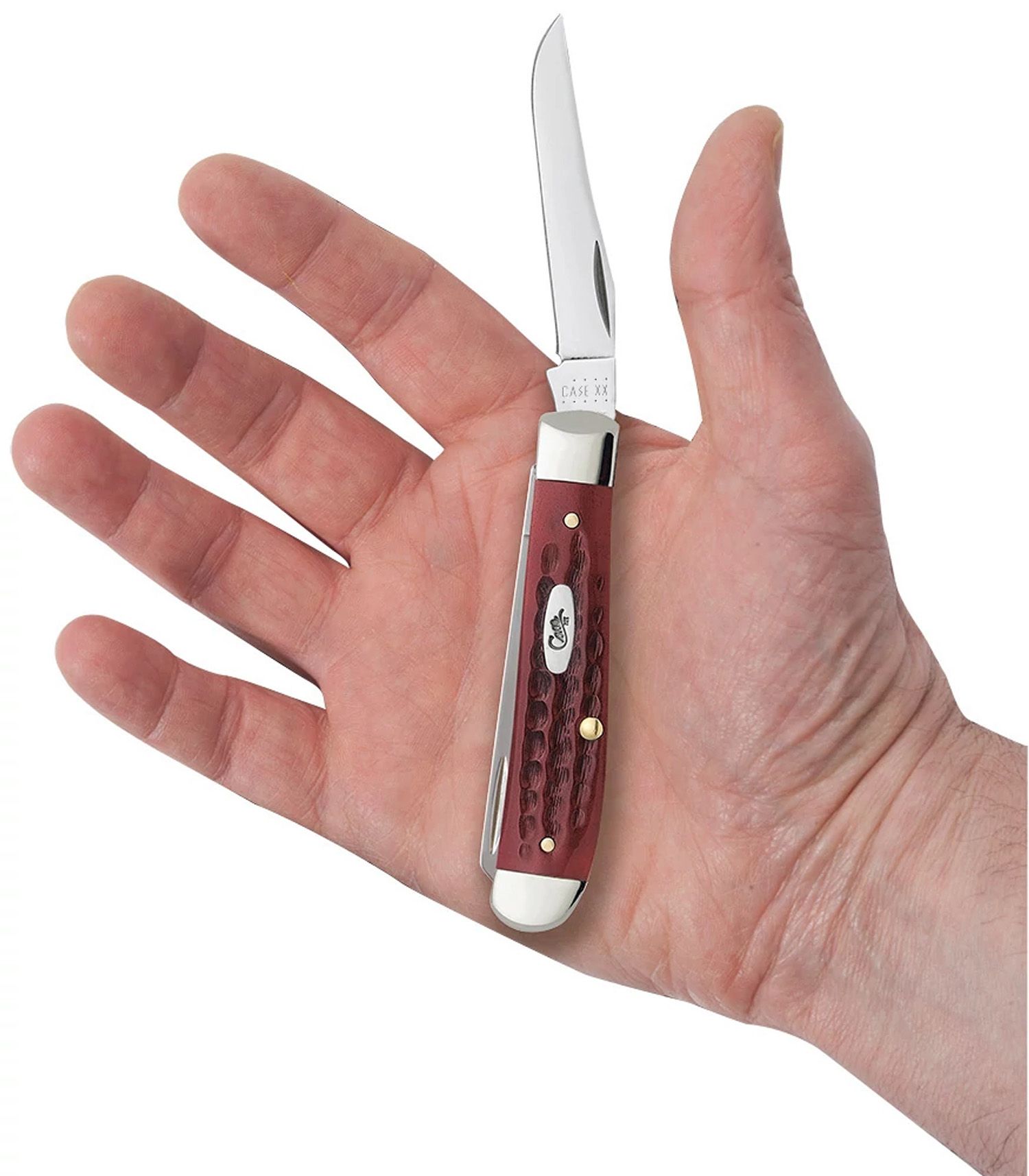 Small carnation knife 117, Plastic red