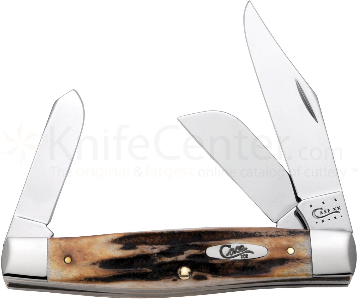 Case Genuine Stag Large Stockman 4-1/8 Closed (5375 SS) - KnifeCenter -  10400 - Discontinued