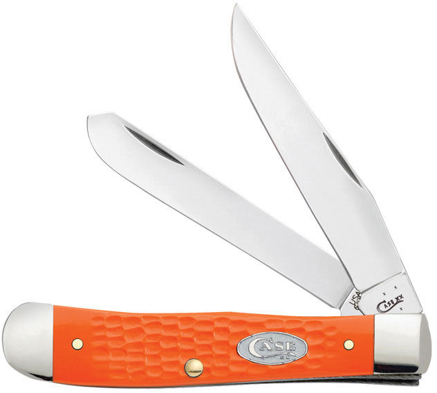 Case SparXX Jigged Orange Synthetic Trapper 4-1/8