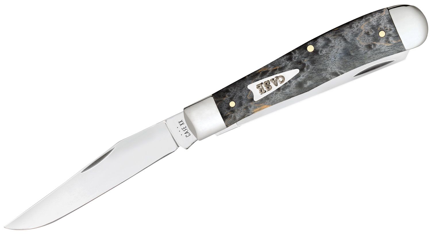 Case Gray Birdseye Maple Trapper Pocket Knife 4.13 Closed (7254 SS) -  KnifeCenter - 11010 - Discontinued