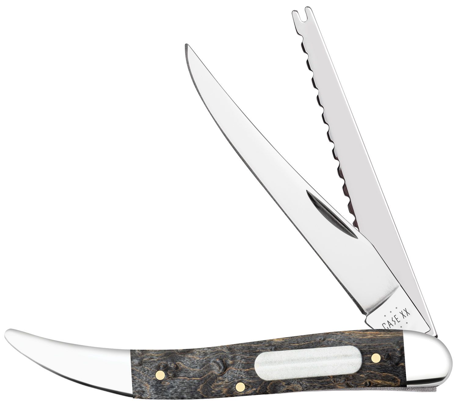 Case Gray Birdseye Maple Fishing Knife 4.25 Closed (720094F SS