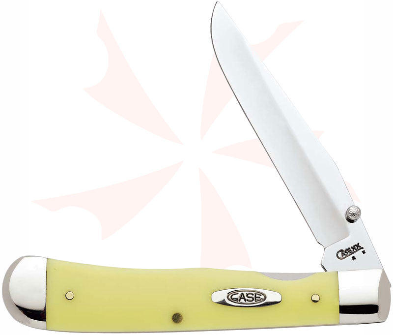 Case Yellow Synthetic TrapperLock 4-1/8