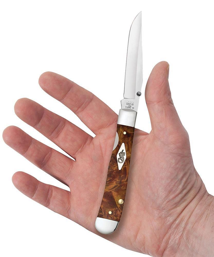 In stock now! 4″ Bushcraft Hunter with Maple Burl Handle, 0.22″ Blade  Thickness – Cosmo Design